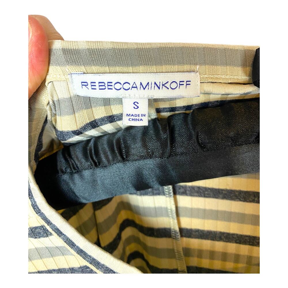 Rebecca Minkoff Stripe Mary Pullover Jersey Mini Dress with Tie Waist Small - Picture 5 of 9